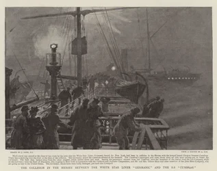 White Star Liner Germanicin ja SS Cumbraen törmäys Merseyssä